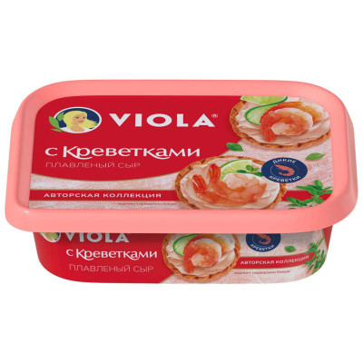 Изображение товара Сыр плавленый Viola с креветками 35%, 190г