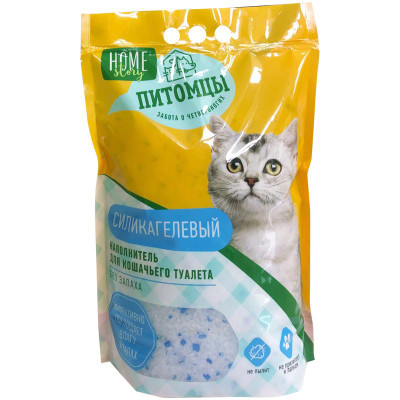 Изображение товара Наполнитель силикагелевый для кошачьего туалета Home Story, 1.6кг