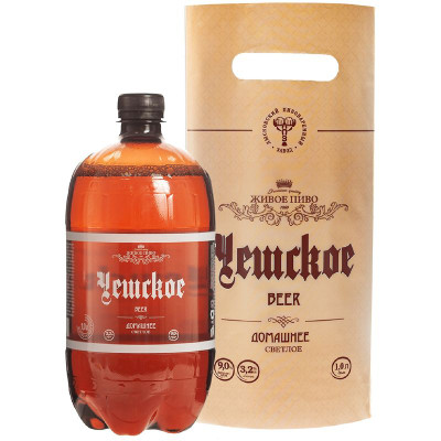 Изображение товара Пиво Чешское Домашнее светлое 3.2%, 1л