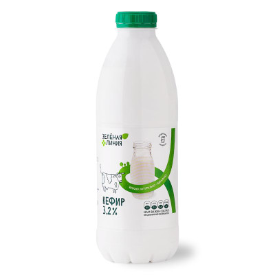 Изображение товара Кефир 3.2% Зелёная Линия, 900г