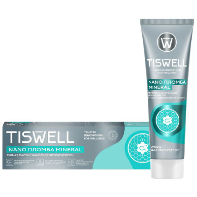 Изображение товара Зубная паста Tiswell Реминерализующая с наногидроксиапатитом, 110г