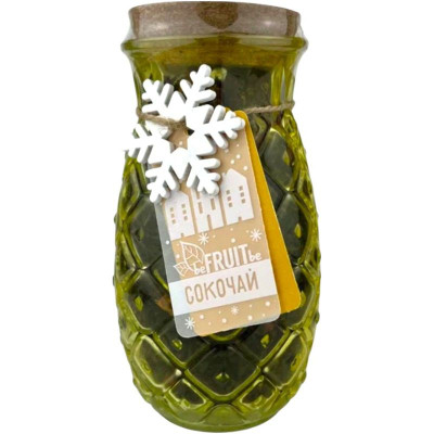 Изображение товара Чай Befruitbe Сокочай пропитанный соком ананаса с кусочками ананаса и брусникой чёрный, 120г