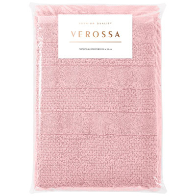 Изображение товара Полотенце Verossa Milano цвет чайная роза махровое, 50х90см