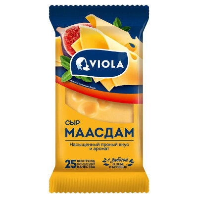 Изображение товара Сыр Viola Маасдам полутвердый 45%, 180г