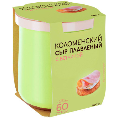 Изображение товара Сыр Коломенский с ветчиной 50%, 140г