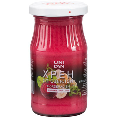 Изображение товара Хрен Uni Dan со свёклой, 170г