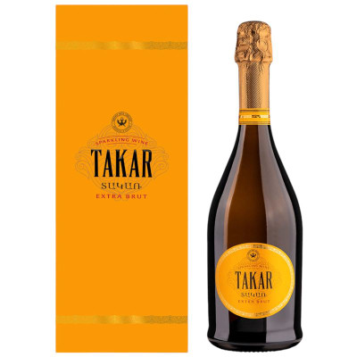Изображение товара Вино игристое Takar Extra Brut белое экстра брют, 750мл
