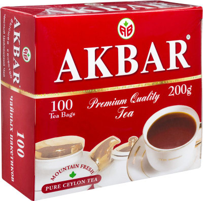 Изображение товара Чай Akbar Mountain Fresh чёрный в пакетиках, 100х2г