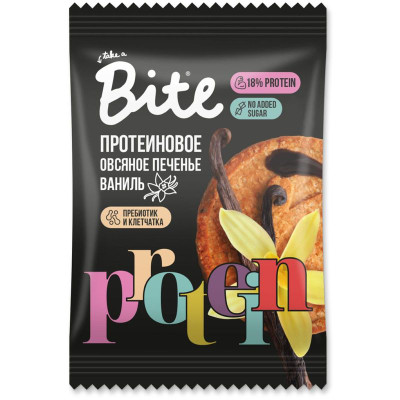 Изображение товара Печенье Take A Bite овсяное протеиновое с ванилью, 69г