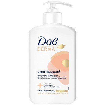Изображение товара Лосьон для лица и тела Дав Смягчающий Семейный, 280мл