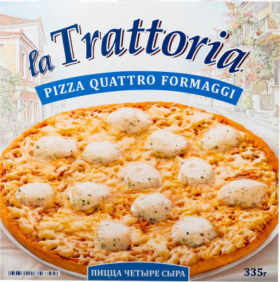 Изображение товара Пицца La Trattoria 4 сыра, 335г