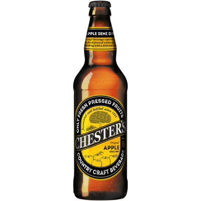 Изображение товара Сидр Chester’s яблочный полусухой газированный 5%, 450мл