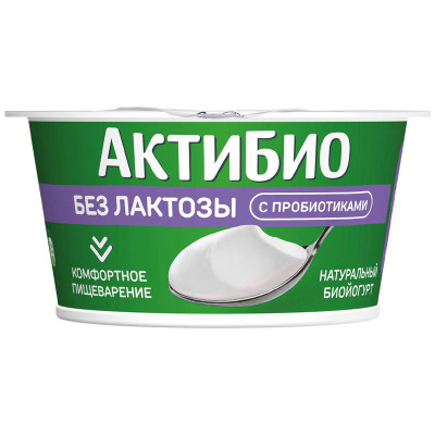 Изображение товара Биойогурт Актибио обогащенный бифидобактериями B.Lactis 3.4%, 130г