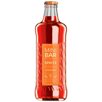 Изображение товара Пивной напиток Mini Bar Spritz Апельсин-Травы нефильтрованное осветлённое, 400мл