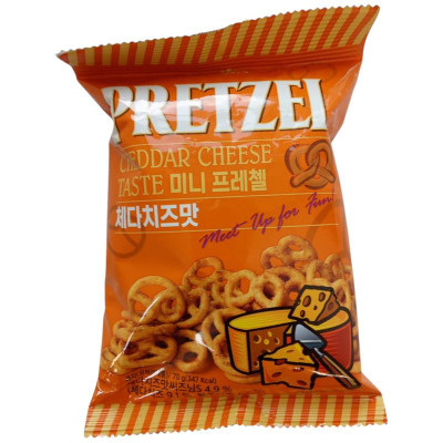 Изображение товара Мини-крендель Samjin со вкусом сыра Чеддер, 70г