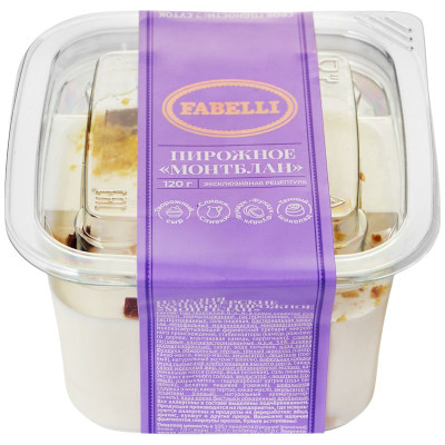 Изображение товара Пирожное Fabelli Монтблан, 120г