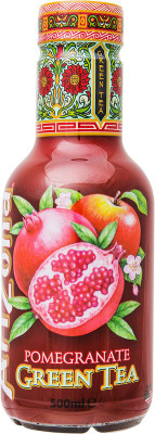 Изображение товара Холодный чай AriZona зелёный со вкусом граната, 500мл