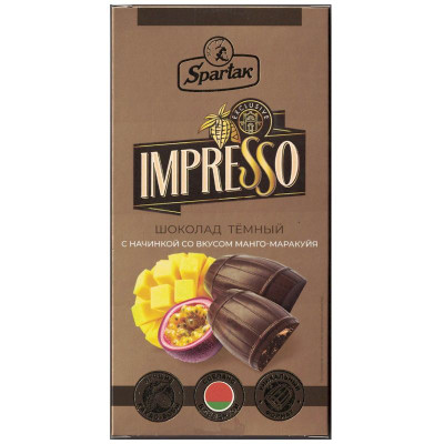 Изображение товара Шоколад тёмный Impresso Манго-Маракуйя, 141г