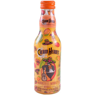 Изображение товара Ликёр Cream Heroes Mariachi Mango эмульсионный 17%, 200мл