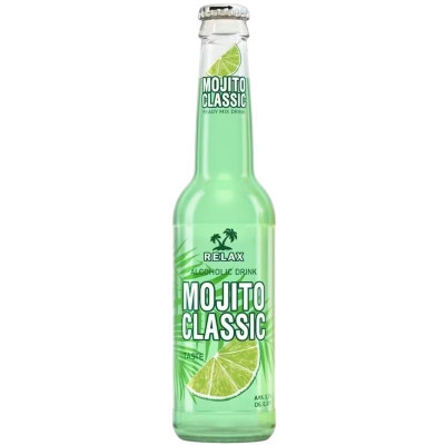 Изображение товара Пиво Relax Mojito Classic лайм-лимон-мята 5.5%, 330мл