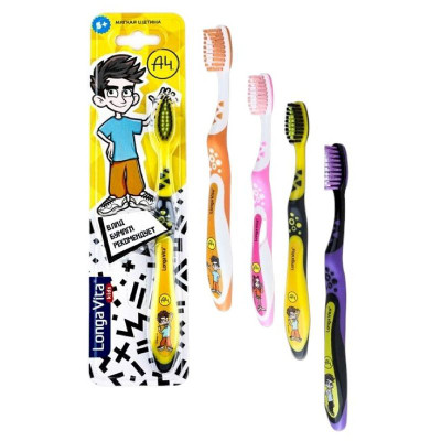 Изображение товара Зубная щетка Longa Vita для детей мягкая A4