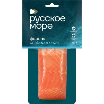 Изображение товара Форель Русское Море филе-кусок слабосолёная, 150г