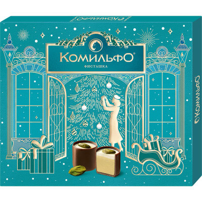 Изображение товара Конфеты Комильфо Фисташка шоколадные, 232г