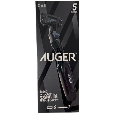 Изображение товара Станок бритвенный Auger с 5 лезвиями + 6 сменных кассет