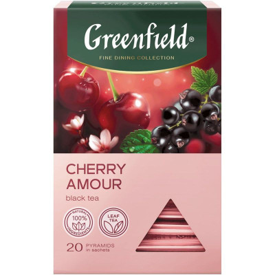 Изображение товара Чай Greenfield Cherry Amour мята-вишня, 20х1.8г