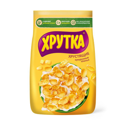 Изображение товара Хлопья Хрутка кукурузные обогащённые кальцием, 290г