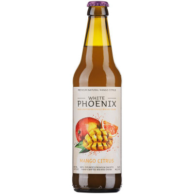 Изображение товара Медовуха White Phoenix манго-цитрус фильтрованная непастеризованная 5.6%, 450мл