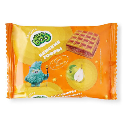 Изображение товара Венские гофры Wizzy Boo Хочу Это сдобные с начинкой груша-яблоко, 50г