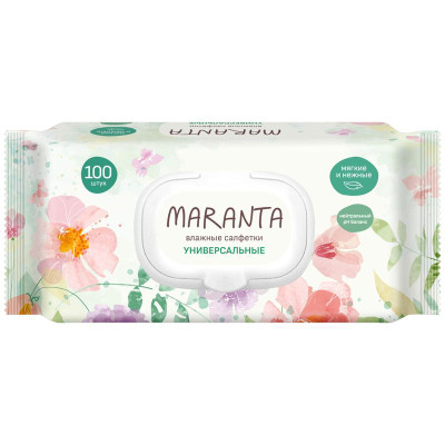 Изображение товара Салфетки влажные универсальные Maranta, 100шт