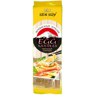 Изображение товара Лапша Sen Soy Premium Egg Noodles яичная, 300г