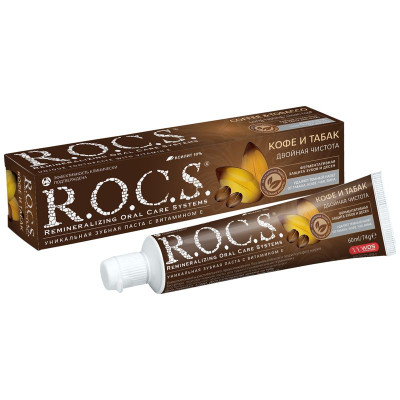 Изображение товара Зубная паста R.O.C.S. кофе-табак, 74г