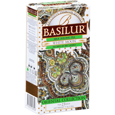 Изображение товара Чай Basilur Восточная Коллекция Белая Луна зелёный мелколистовой с ароматом молока, 25х1,5г