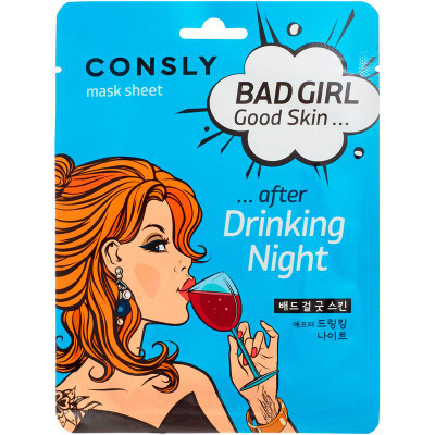 Изображение товара Маска Consly Bad Girl Good Skin после вечеринки тканевая, 23мл