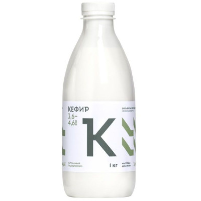 Изображение товара Кефир Братья Чебурашкины из цельного молока 3.6-4.6%, 1л