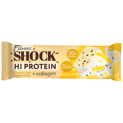 Изображение товара Батончик Fitnesshock лимон-чиа глазированный, 40г