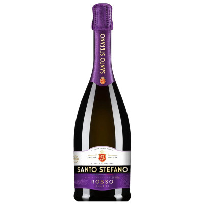 Изображение товара Плодовый алкогольный напиток Santo Stefano газированный красный полусладкий 7%, 750мл