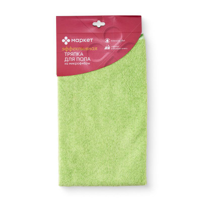 Изображение товара Тряпка для пола из микрофибры Маркет в ассортименте, 50х60см