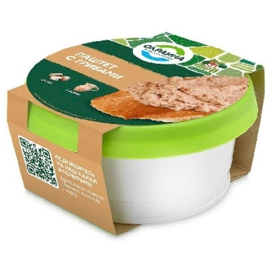 Изображение товара Паштет Окраина с грибами, 150г