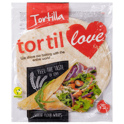 Изображение товара Тортилья Tortillove пшенично-кукурузная d25см, 240г