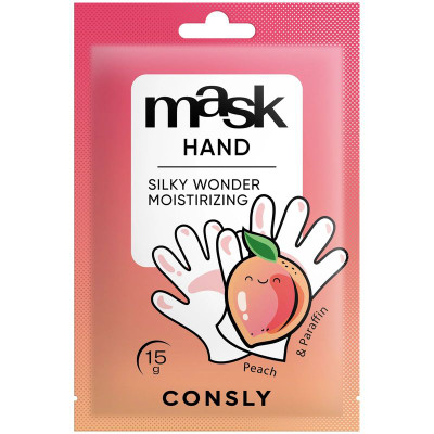 Изображение товара Парафин-маска Consly Silky Wonder с экстрактом персика для рук, 15г