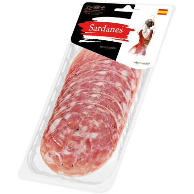 Изображение товара Колбаса сырокопчёная Сардана нарезка, 70г