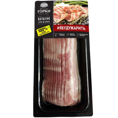 Изображение товара Бекон из свинины Ближние Горки для жарки охлаждённый, 260г