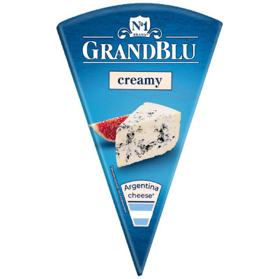 Изображение товара Сыр Grandblu Сливочный с голубой плесенью 56%, 100г