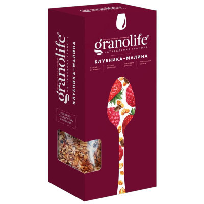 Изображение товара Гранола Granolife клубника-малина, 400г