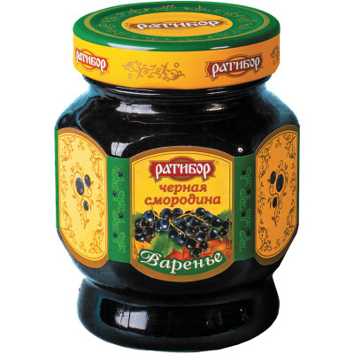 Изображение товара Варенье Ратибор чёрная смородина, 350г