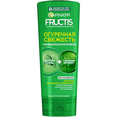 Изображение товара Бальзам-ополаскиватель Garnier fructis огуречная свежесть укрепляющий 0.387л